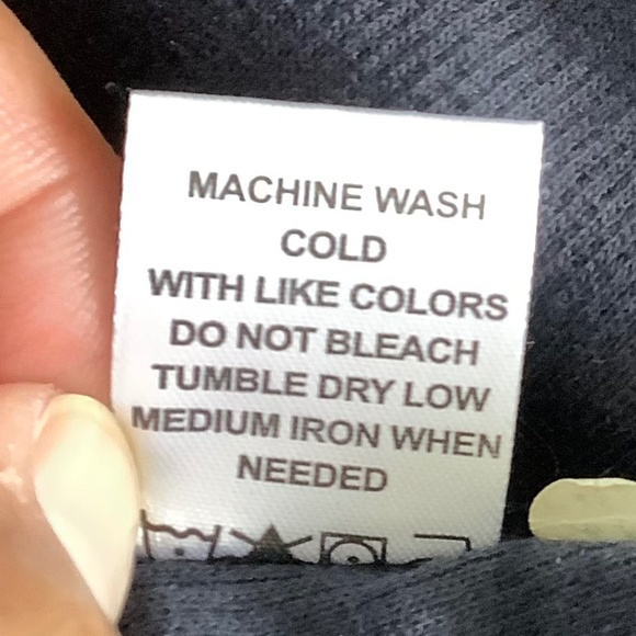 Mens XL - New PD&C Long Sleeve Henley Button Shirt Navy Blue Cotton Polyester - Picture 10 of 10